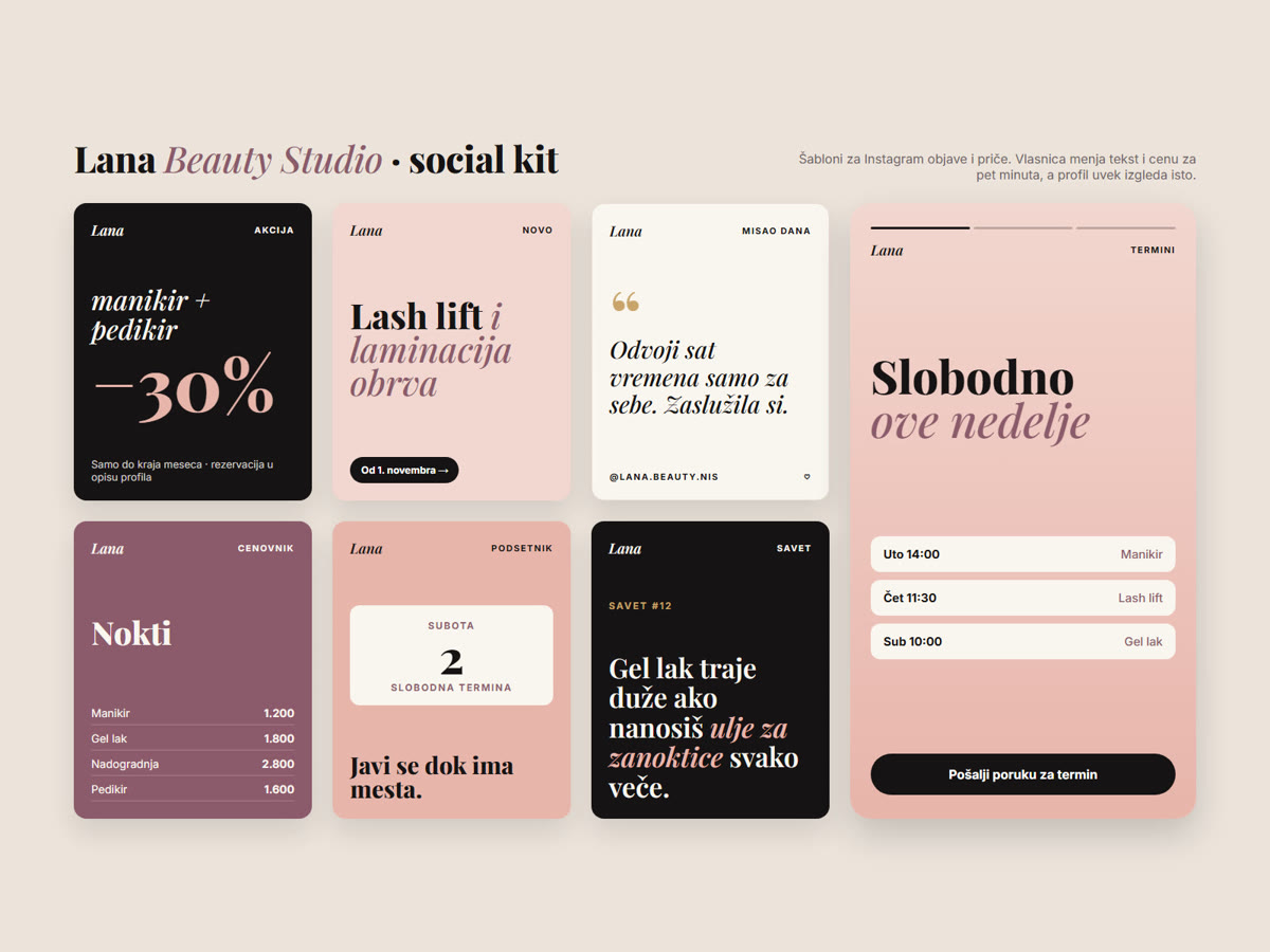 Full salon social media kit